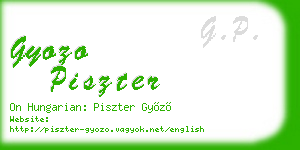 gyozo piszter business card